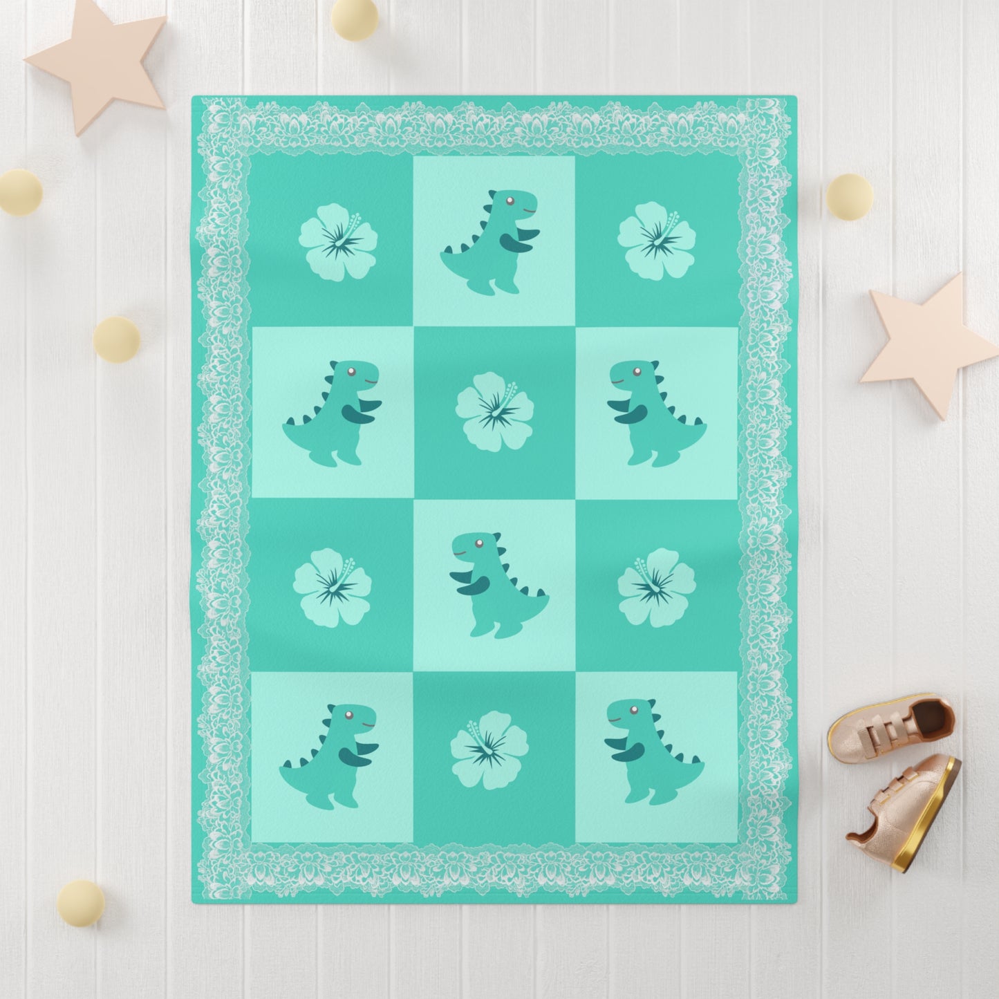''Lace Pattern'' Baby Blanket