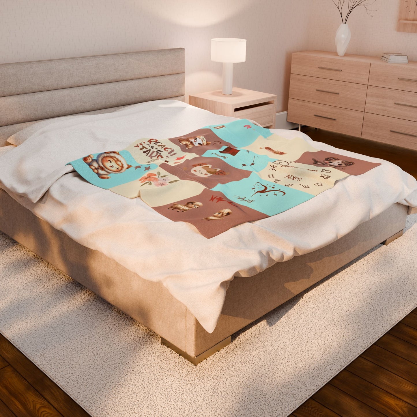 Zodiac Aries Girl Blanket