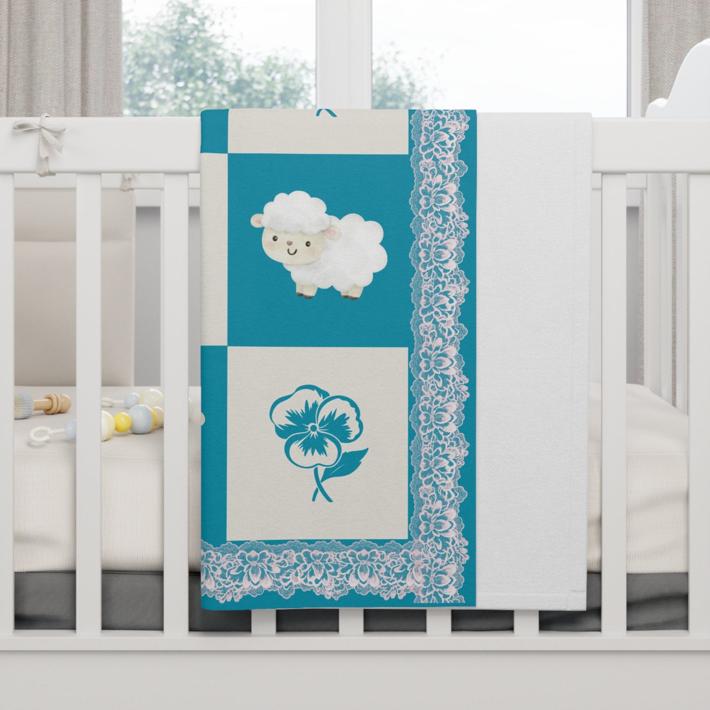 ''Lace Pattern'' Baby Blanket