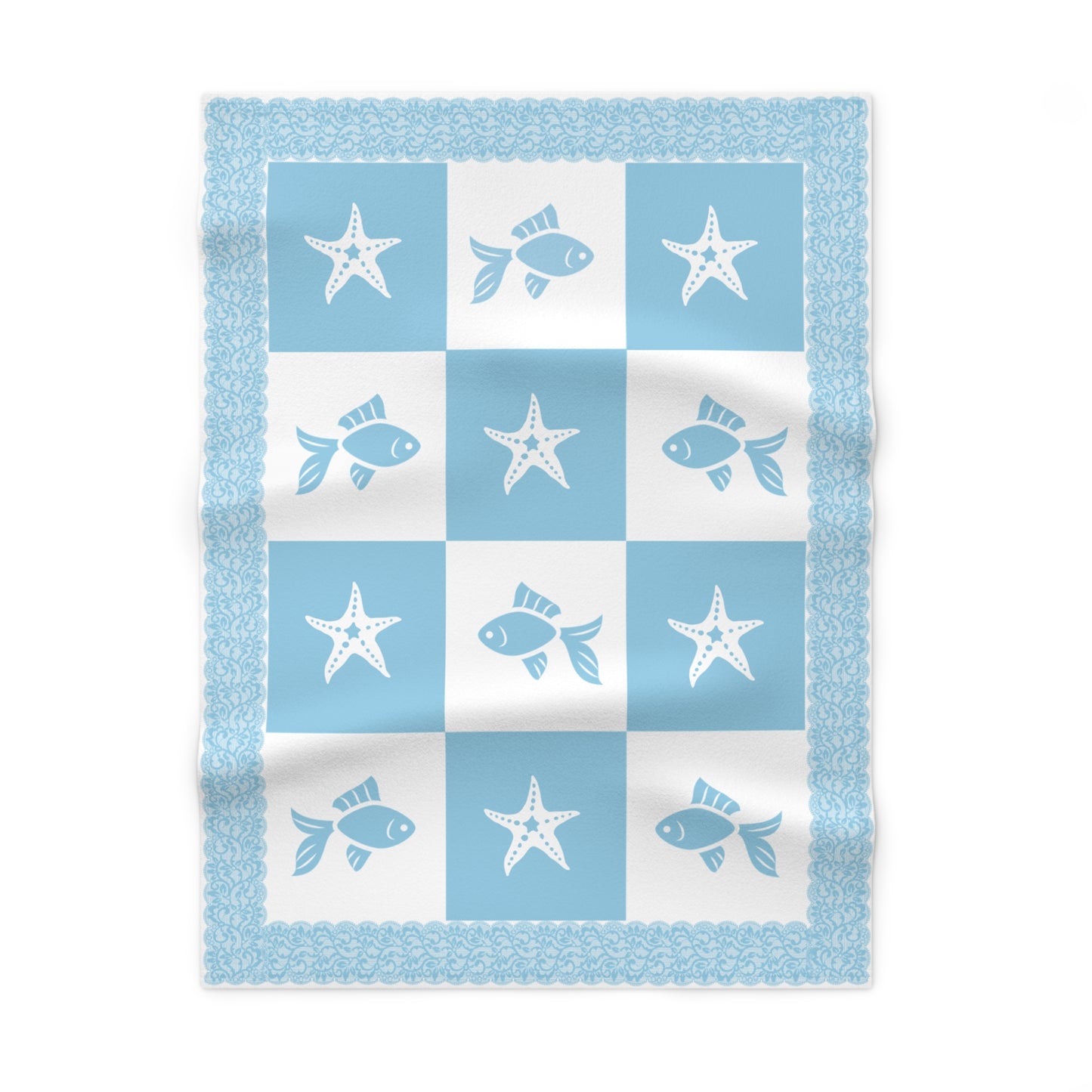 ''Lace Pattern'' Baby Blanket