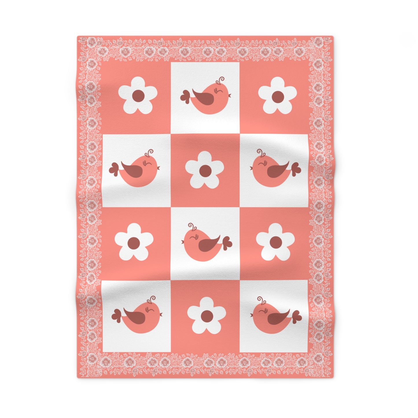 ''Lace Pattern'' Baby Blanket