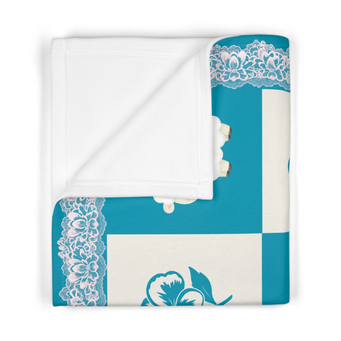 ''Lace Pattern'' Baby Blanket
