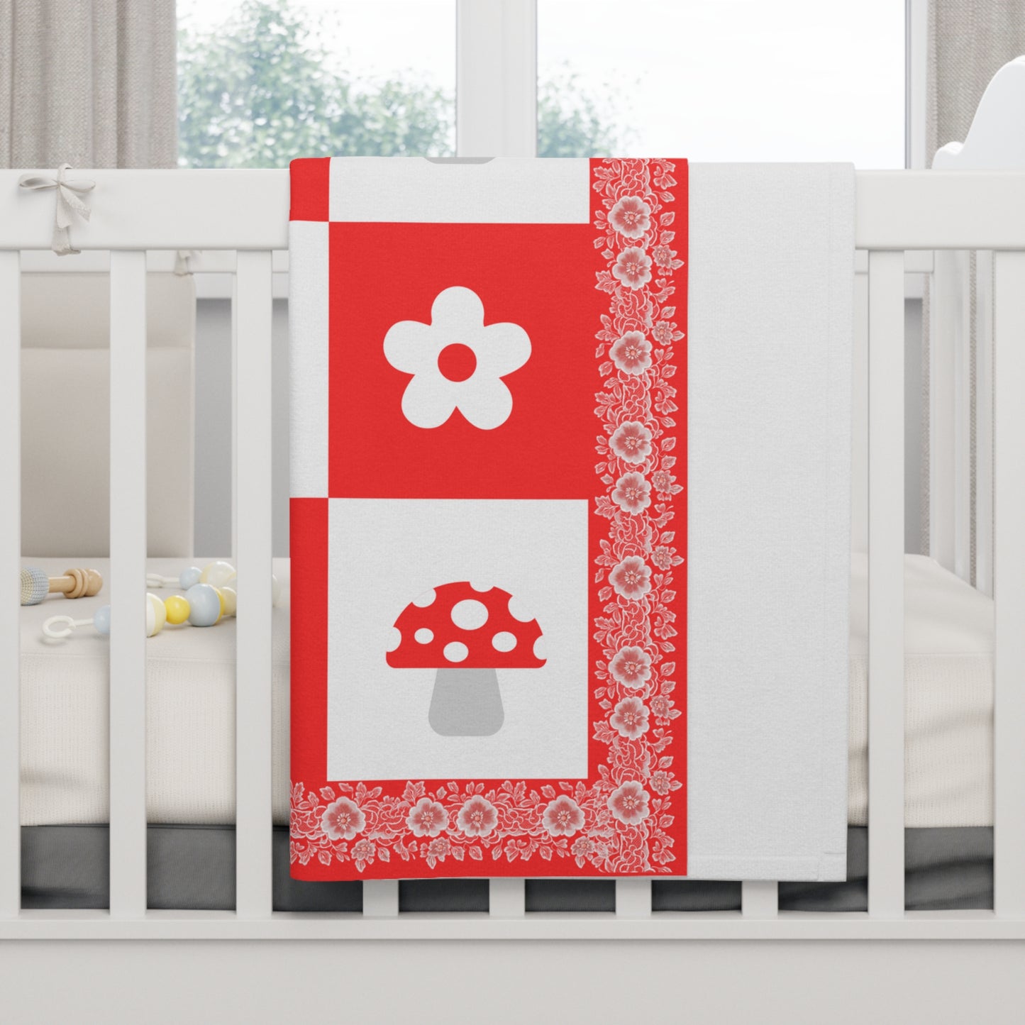 ''Lace Pattern'' Baby Blanket