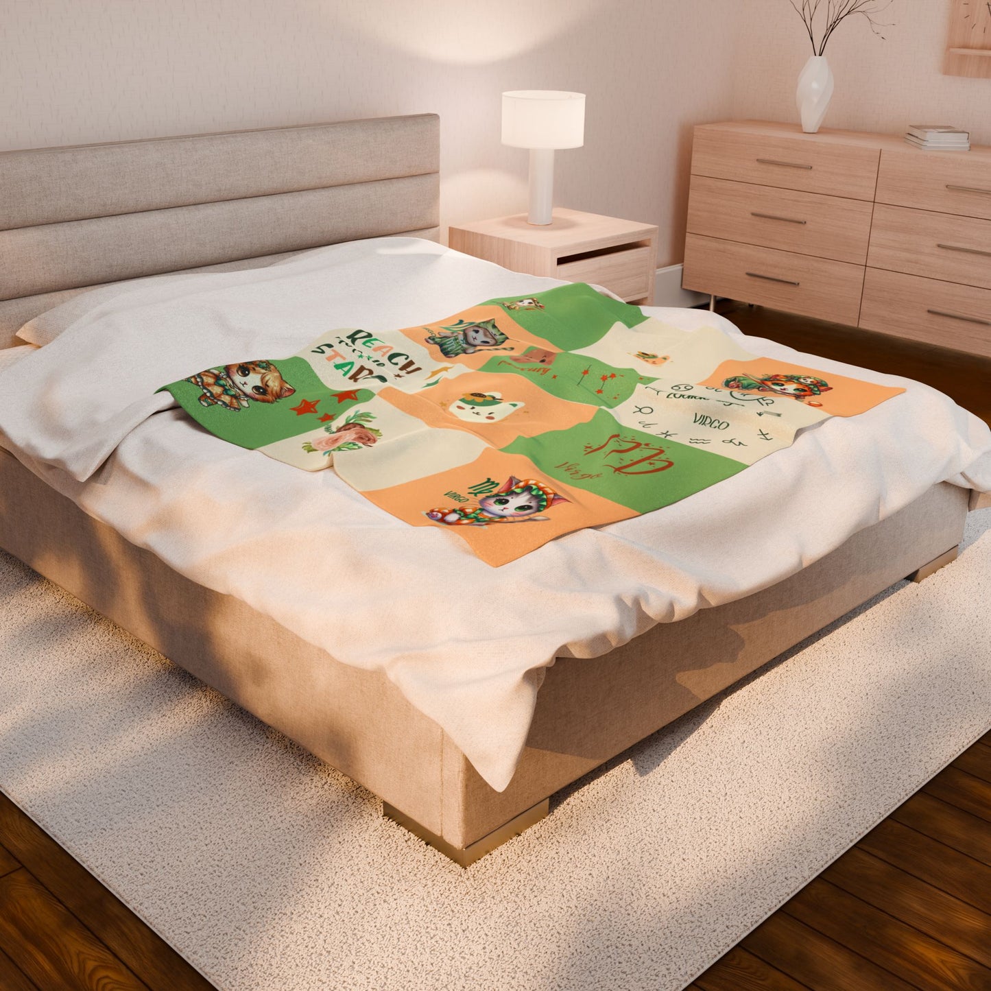 Zodiac Virgo Girl Blanket