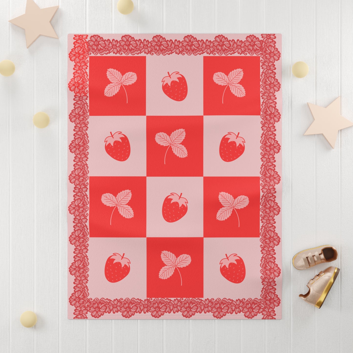 ''Lace Pattern'' Baby Blanket