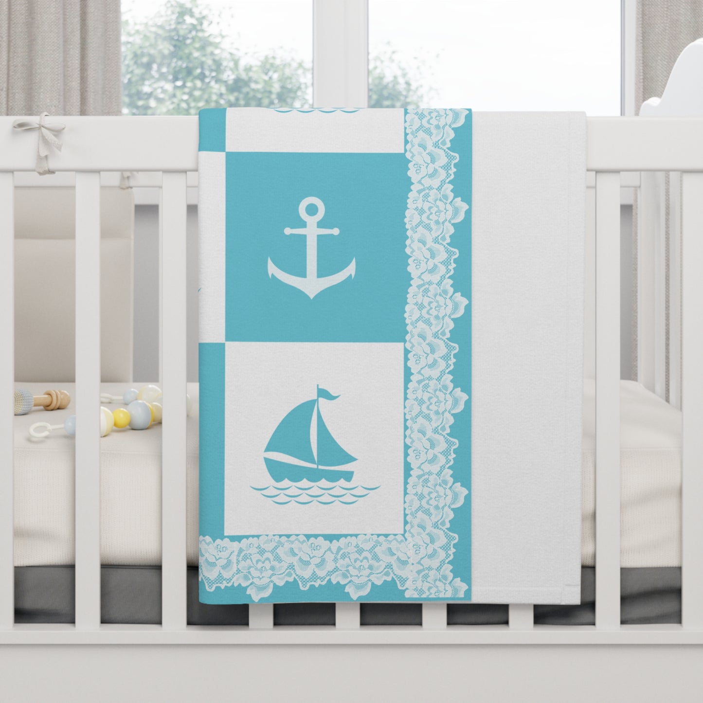 ''Lace Pattern'' Baby Blanket