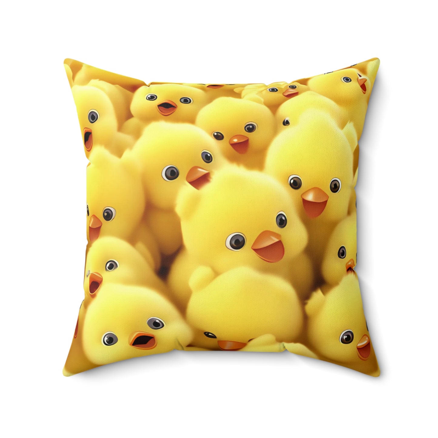 Chicken Spun Polyester Square Pillow