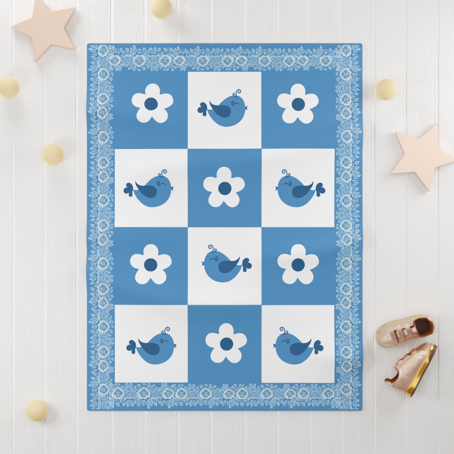''Lace Pattern'' Baby Blanket