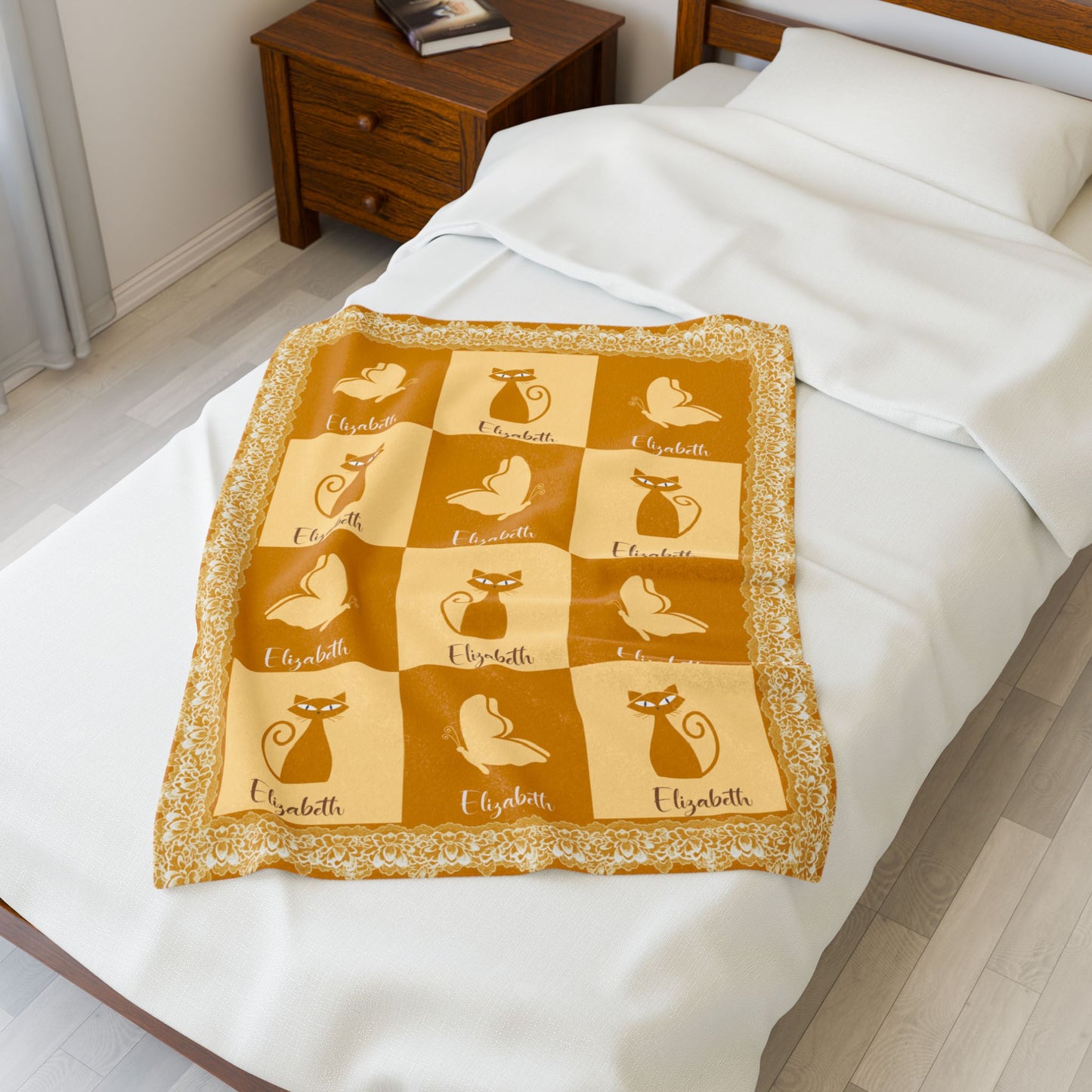 ''Lace Pattern'' Baby Blanket