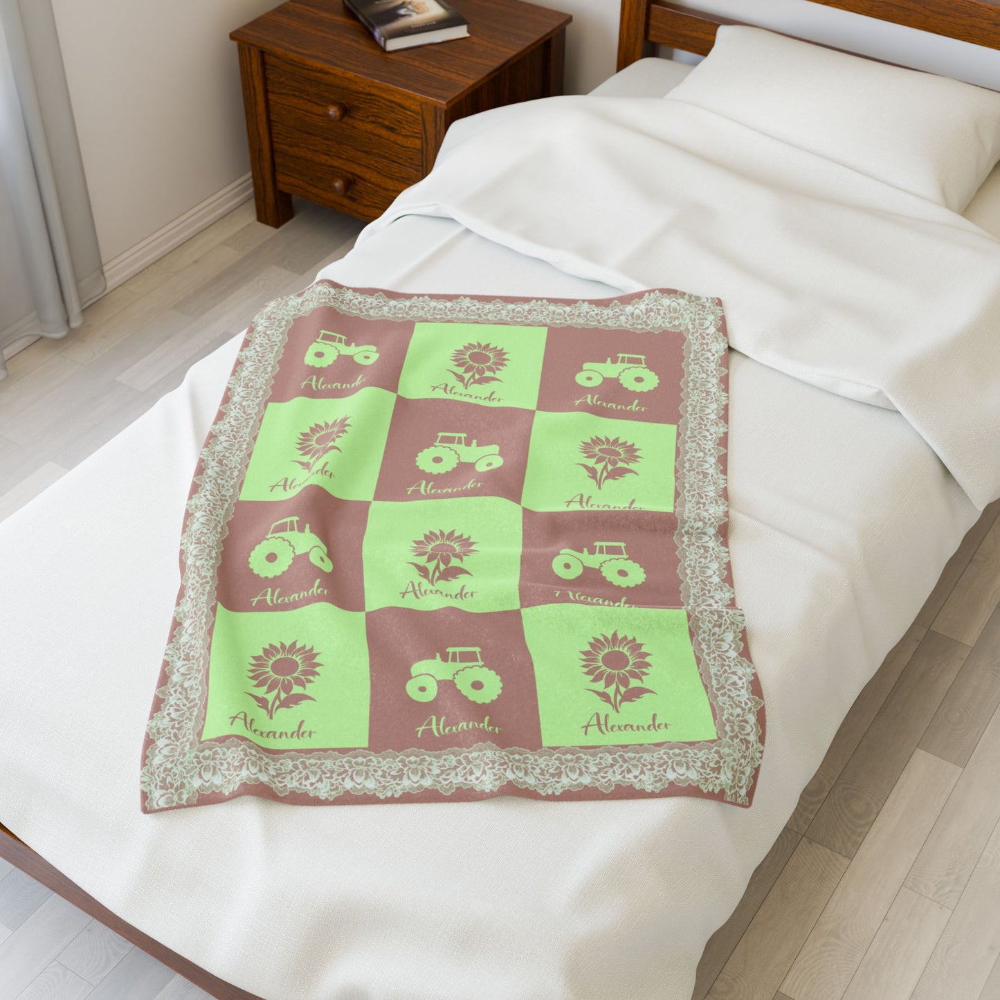 ''Lace Pattern'' Baby Blanket