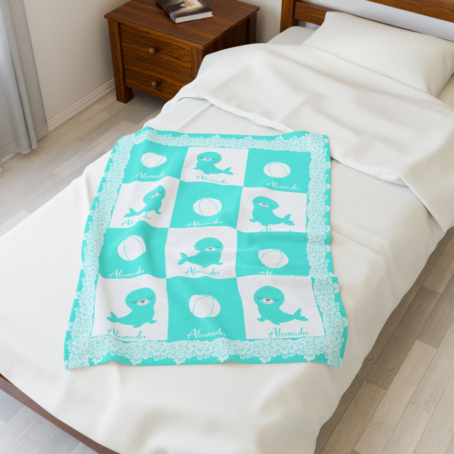 ''Lace Pattern'' Baby Blanket
