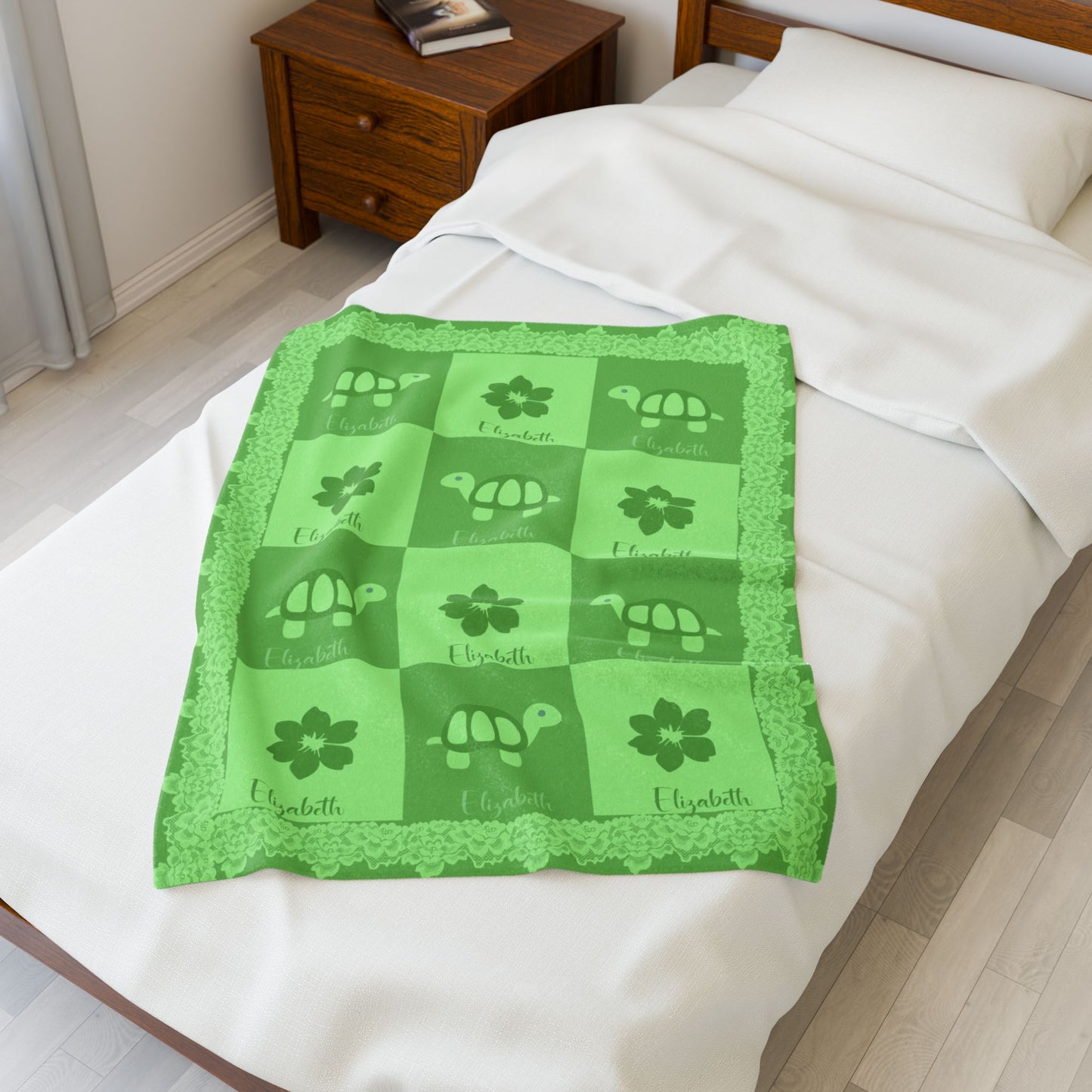 ''Lace Pattern'' Baby Blanket