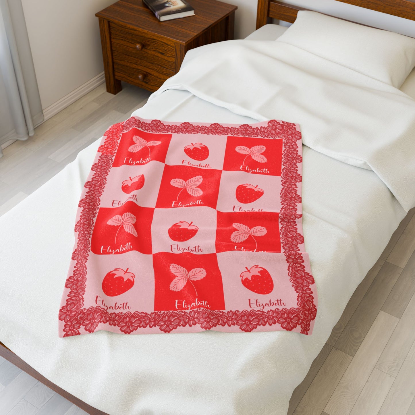 ''Lace Pattern'' Baby Blanket