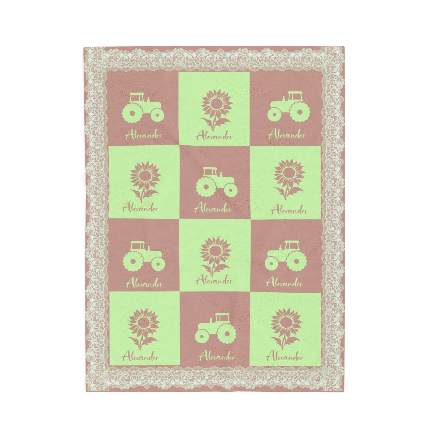 ''Lace Pattern'' Baby Blanket