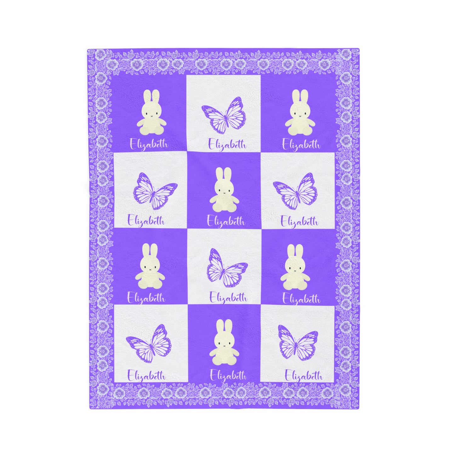 ''Lace Pattern'' Baby Blanket