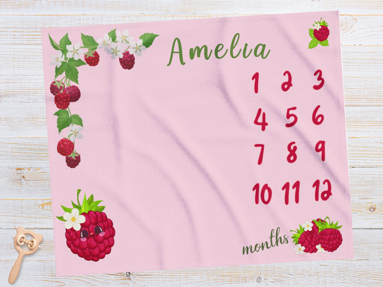 Milestone Baby girl blankets