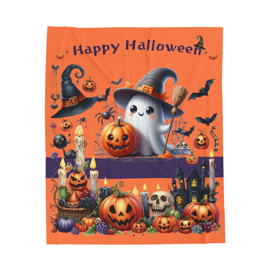 Halloween Velveteen Plush Blanket