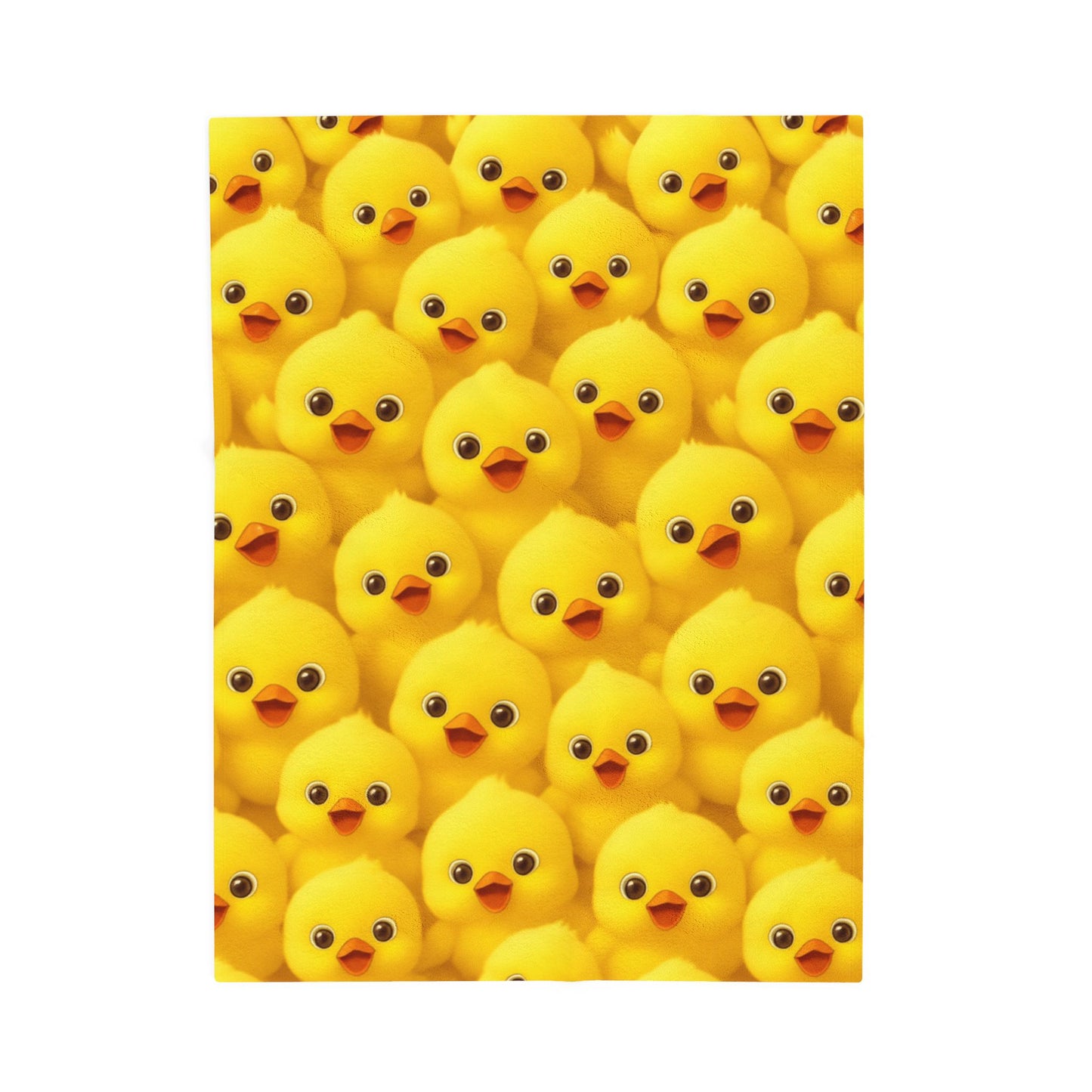 Yellow Baby Chick Throw, Soft Cozy Blanket,Velveteen Plush Blanket