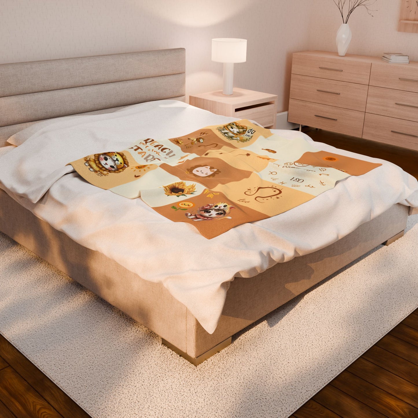 Zodiac Leo Girl Blanket