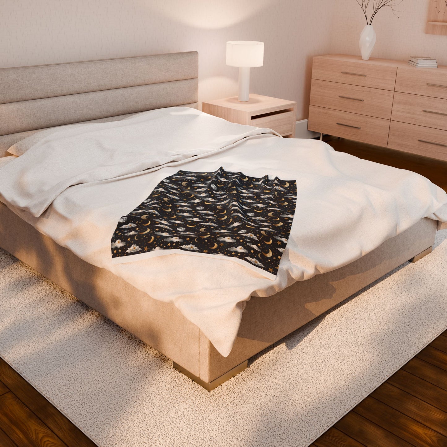Moon Velveteen Plush Blanket