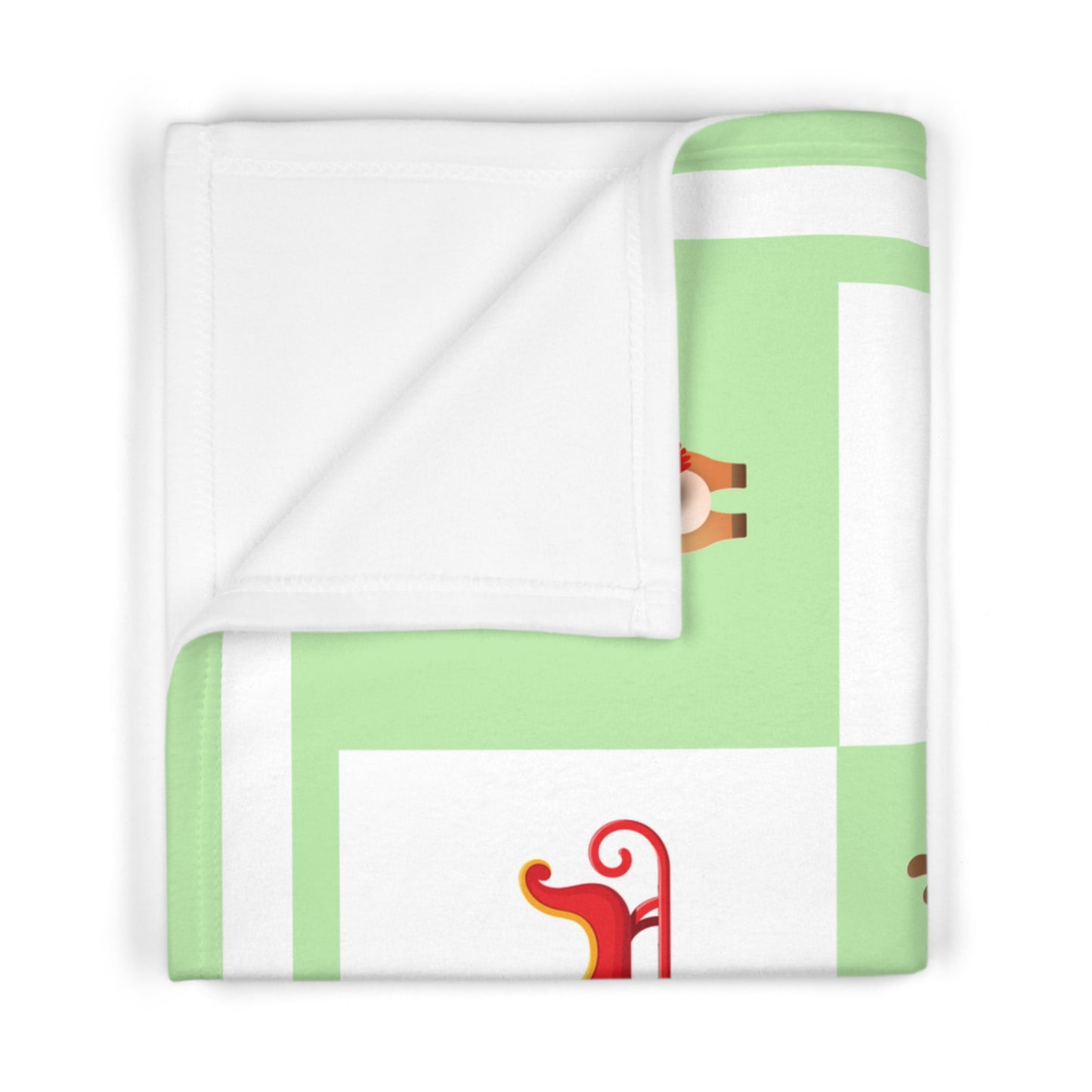 Christmas Reindeer Baby Blanket,Personalized Christmas Baby Boy Fleece gift