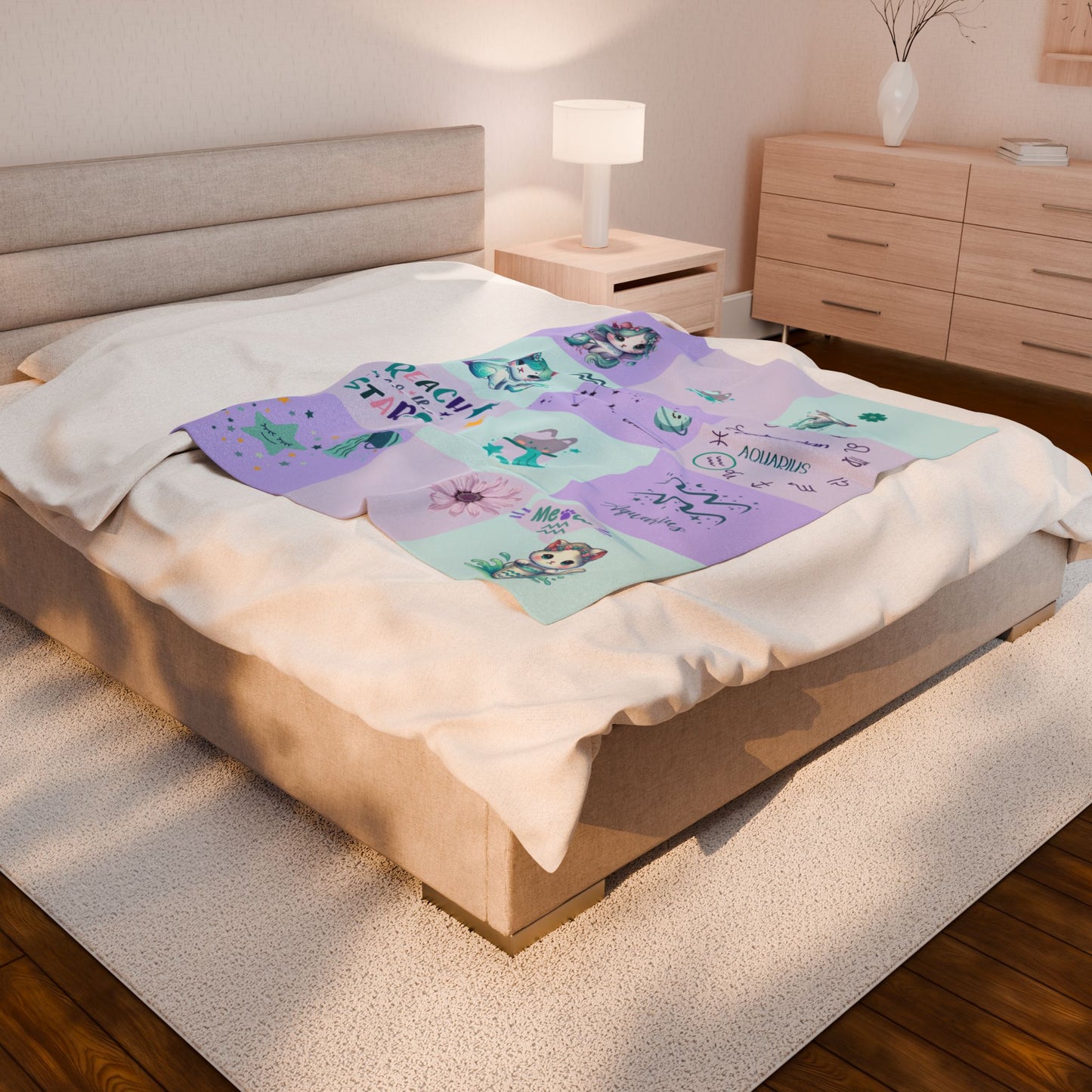 Zodiac Aquarius Girl  Blanket