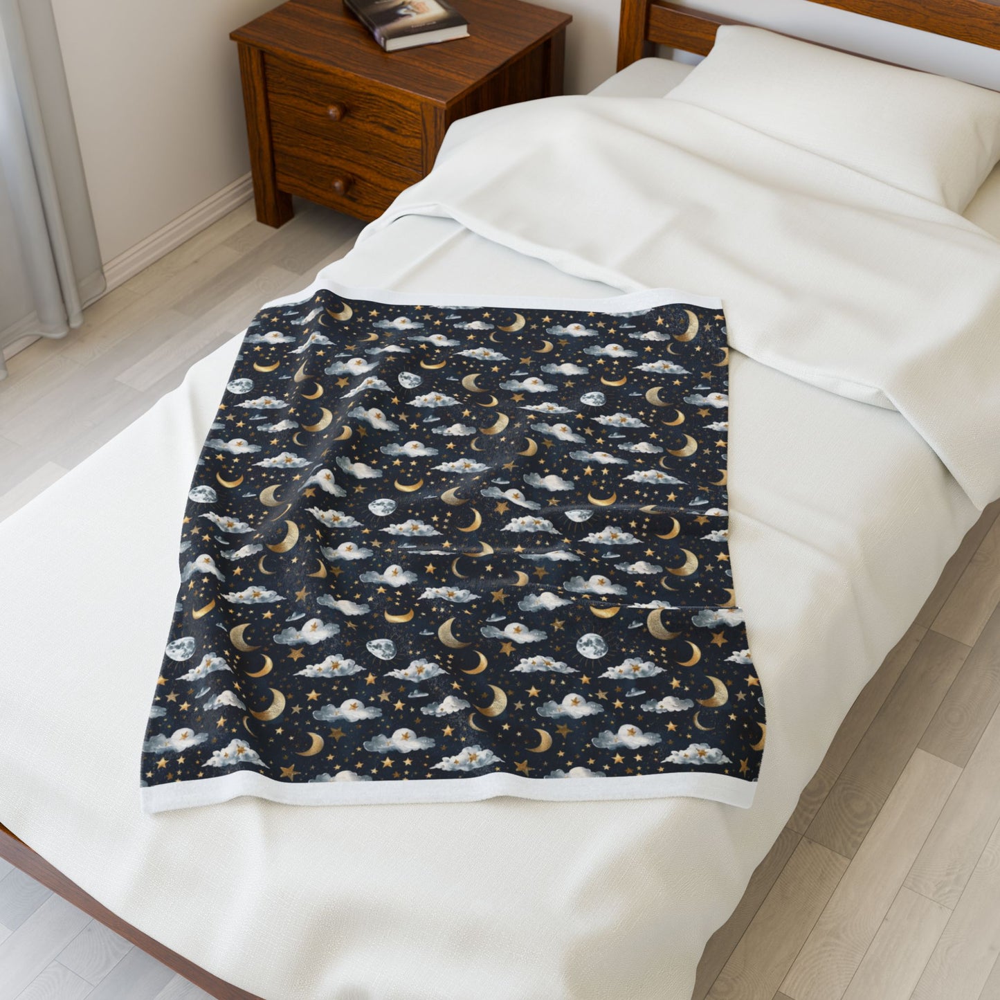 Moon Velveteen Plush Blanket