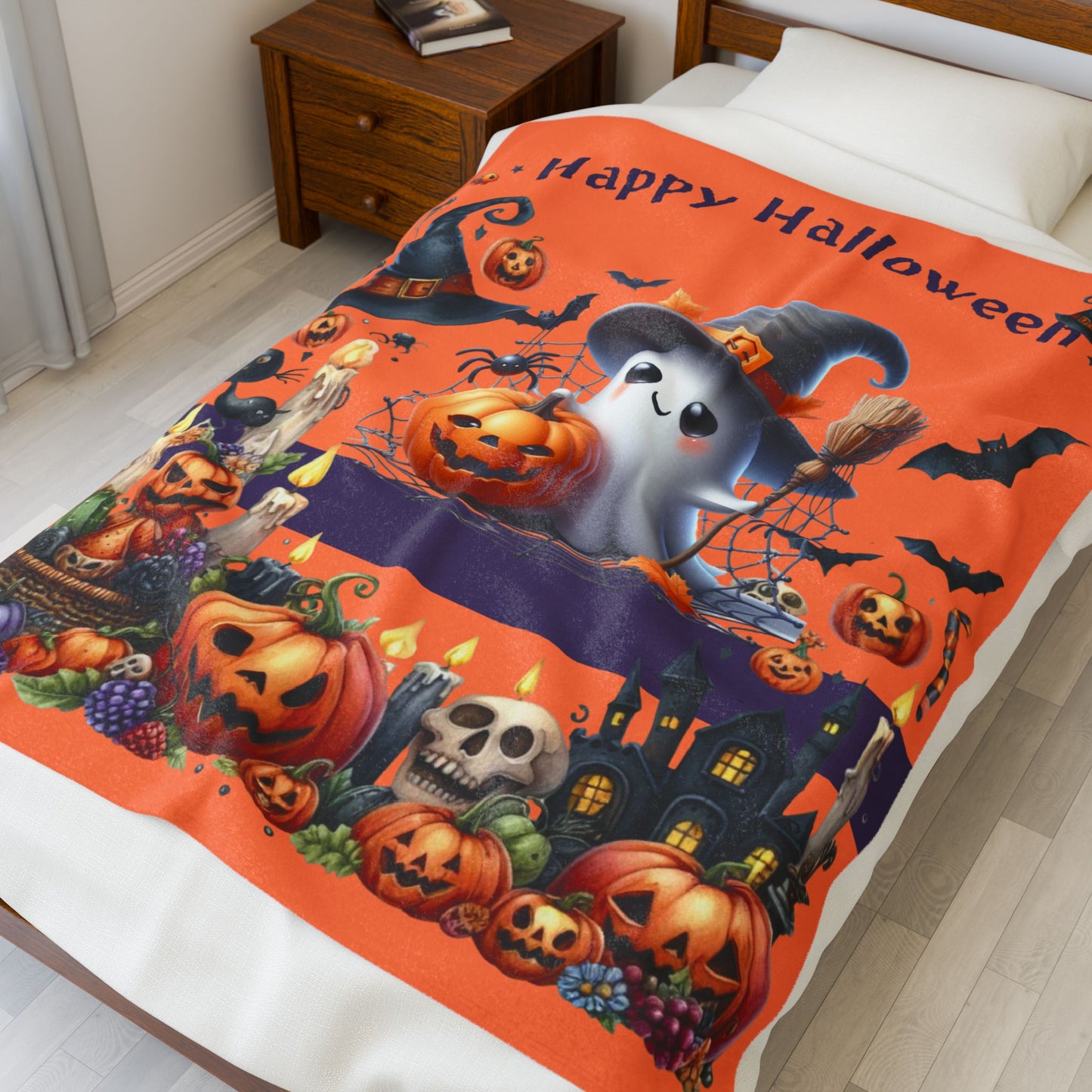 Halloween Velveteen Plush Blanket