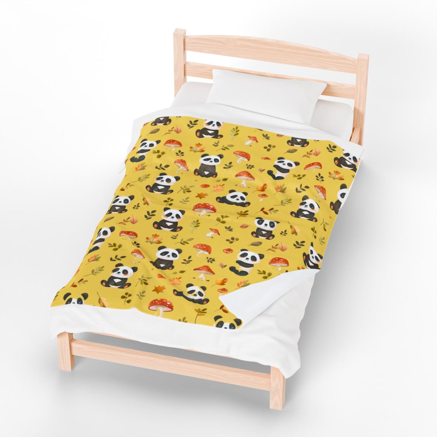 Panda Velveteen Plush Blanket