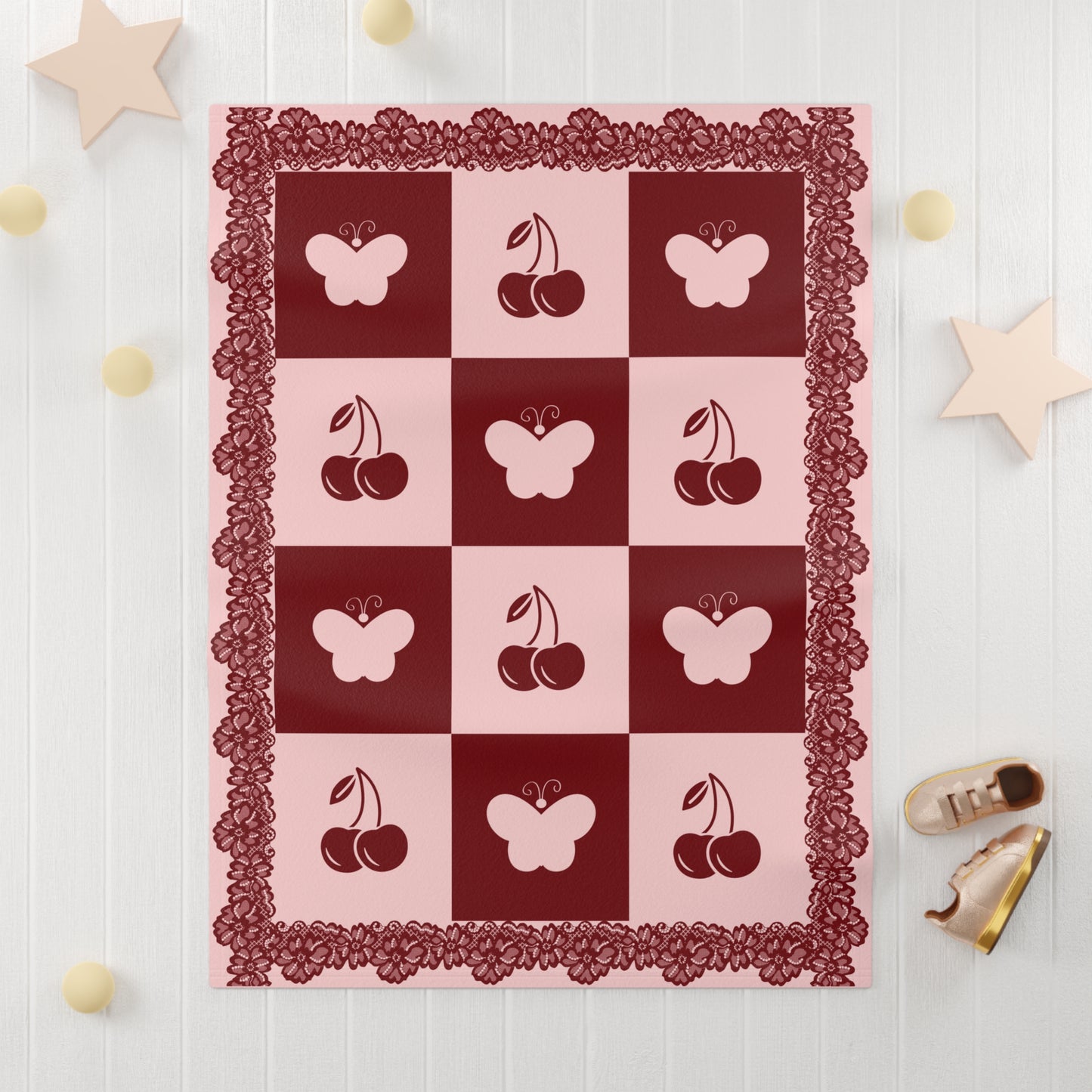''Lace Pattern''  Baby Blanket