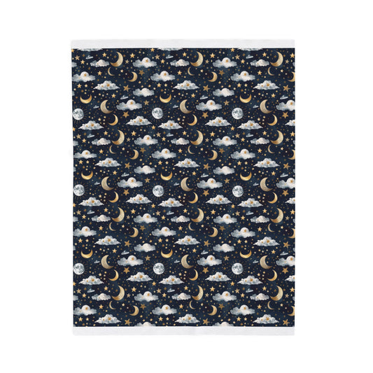 Moon Velveteen Plush Blanket