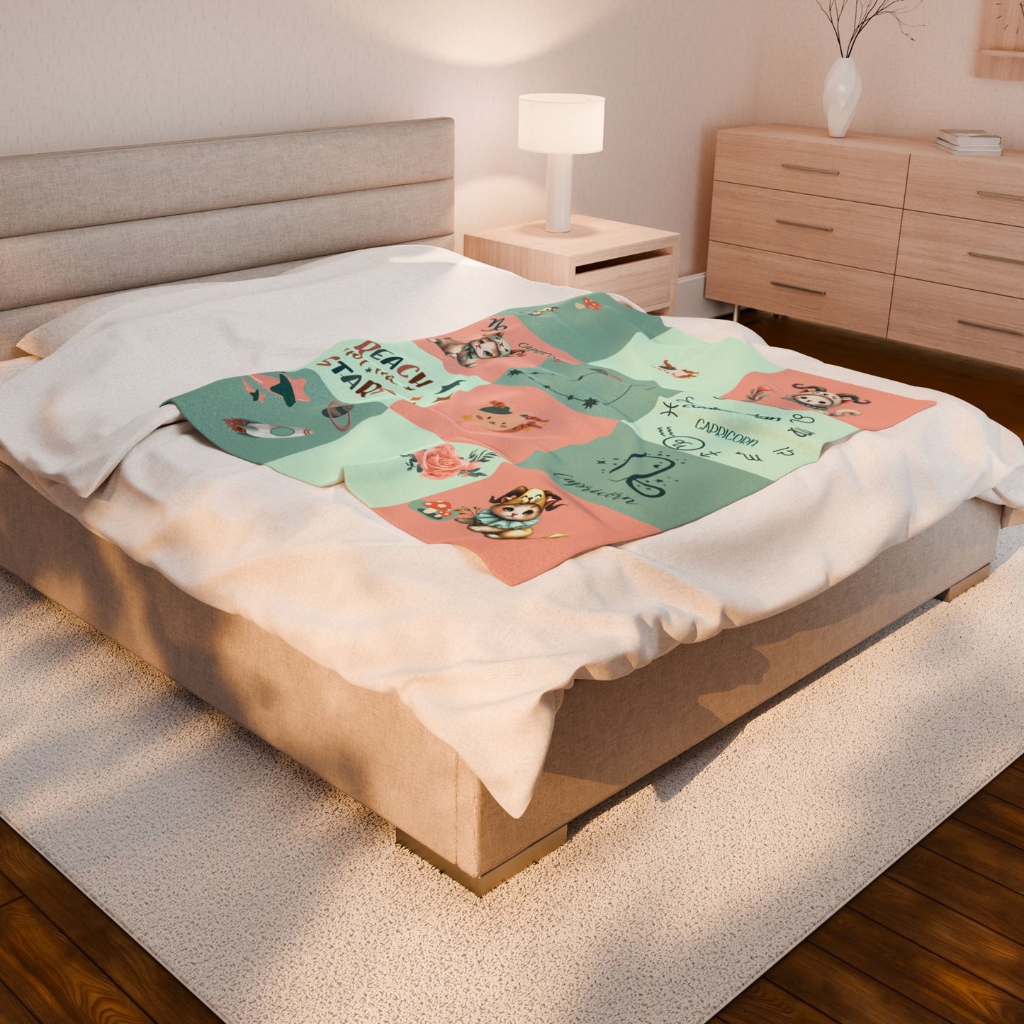 Zodiac Capricorn Girl Blanket