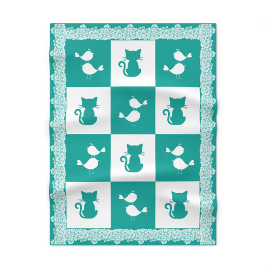 'Lace Pattern'' Baby Blanket