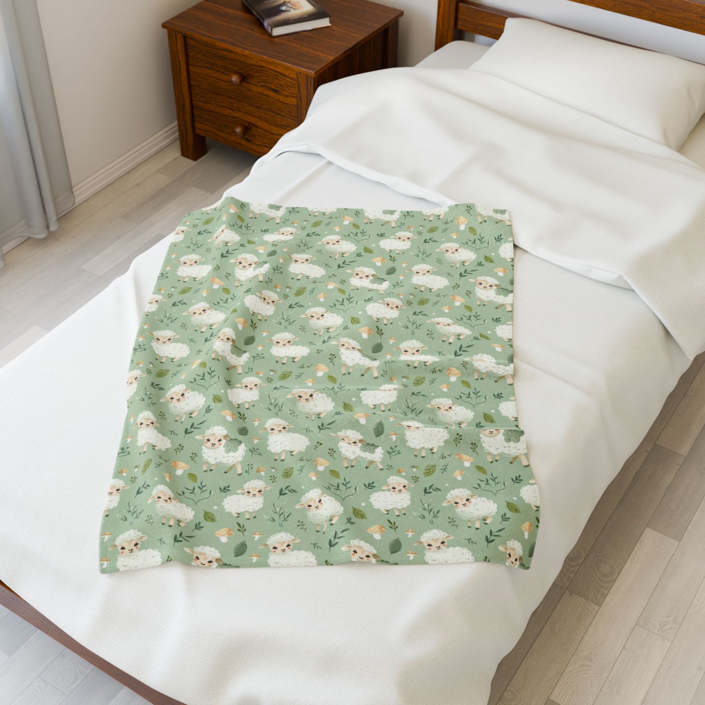 Lambs Velveteen Plush Blanket