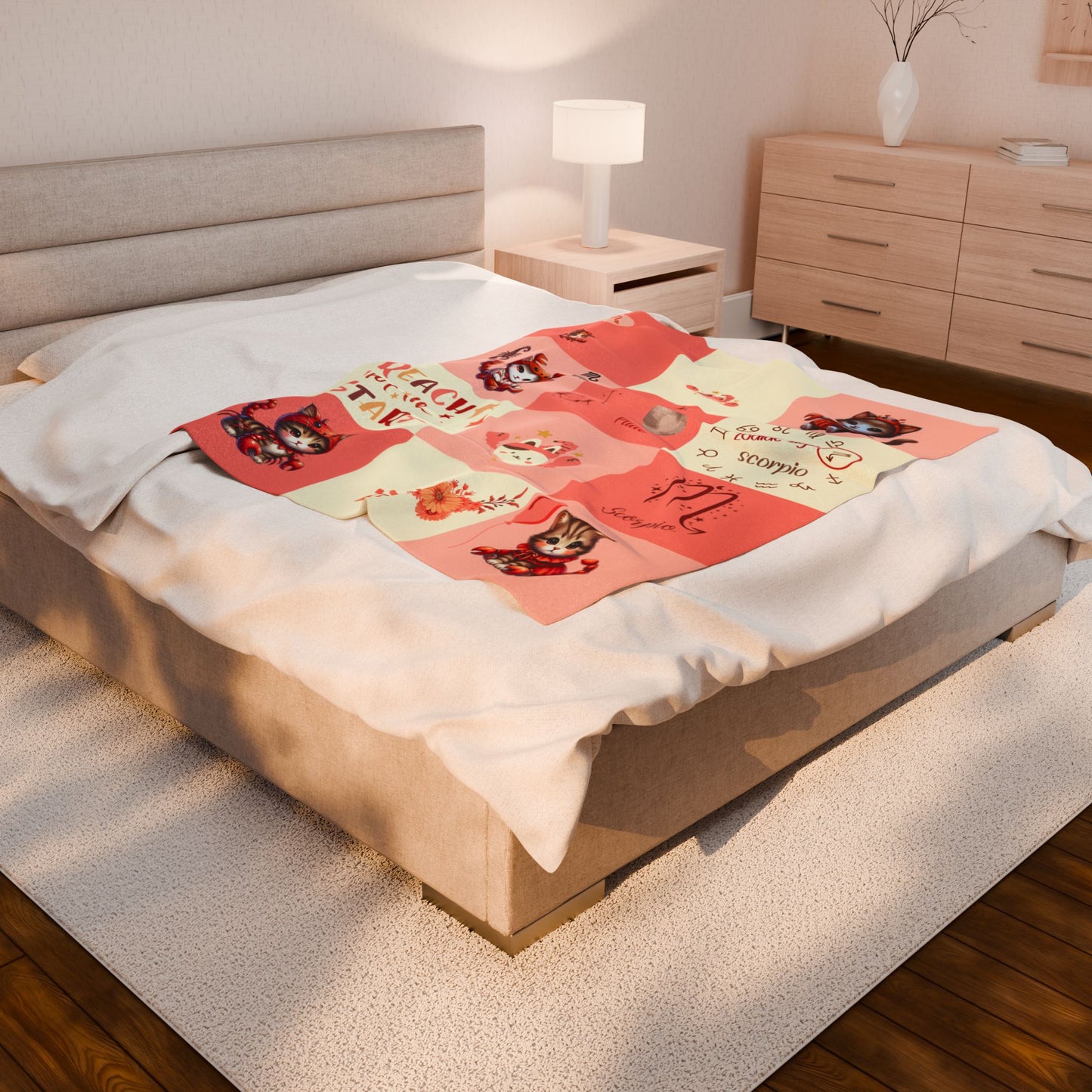 Zodiac Scorpio Girl Blanket
