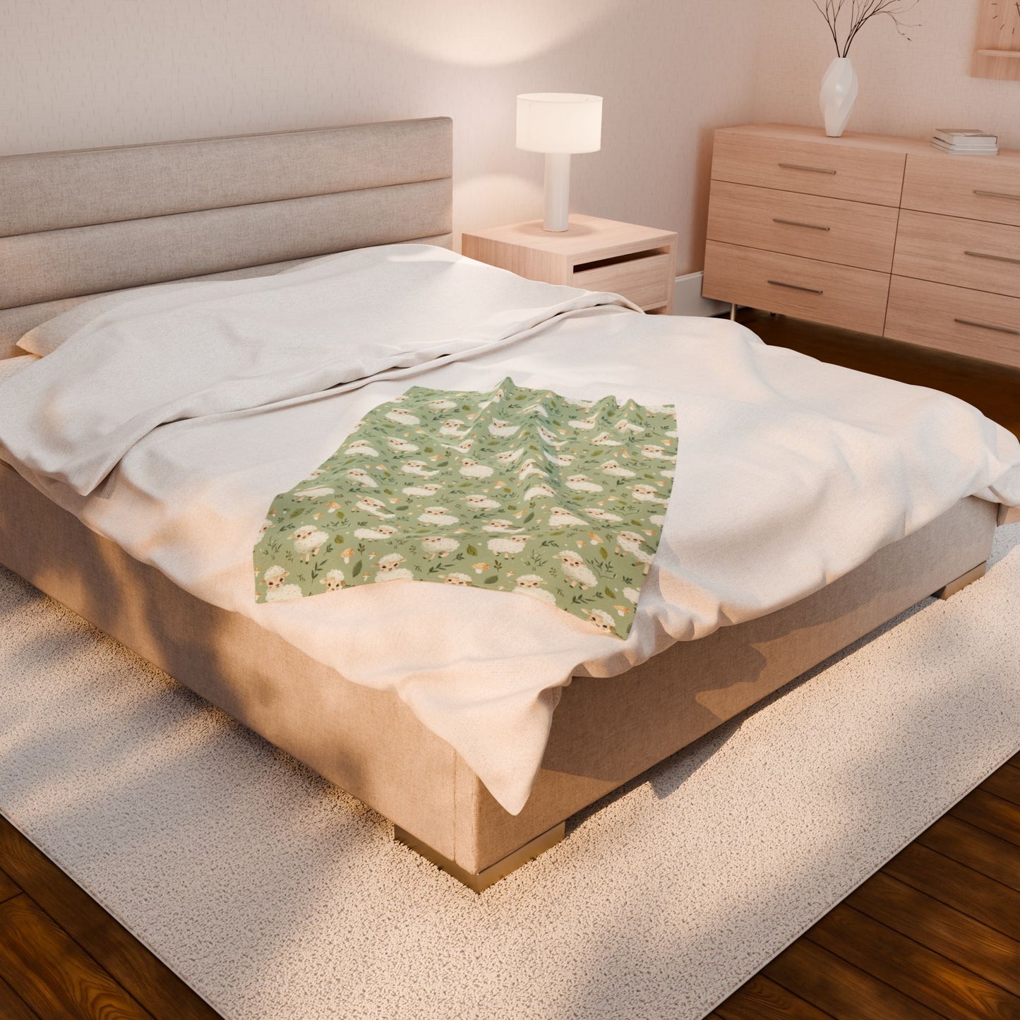Lambs Velveteen Plush Blanket