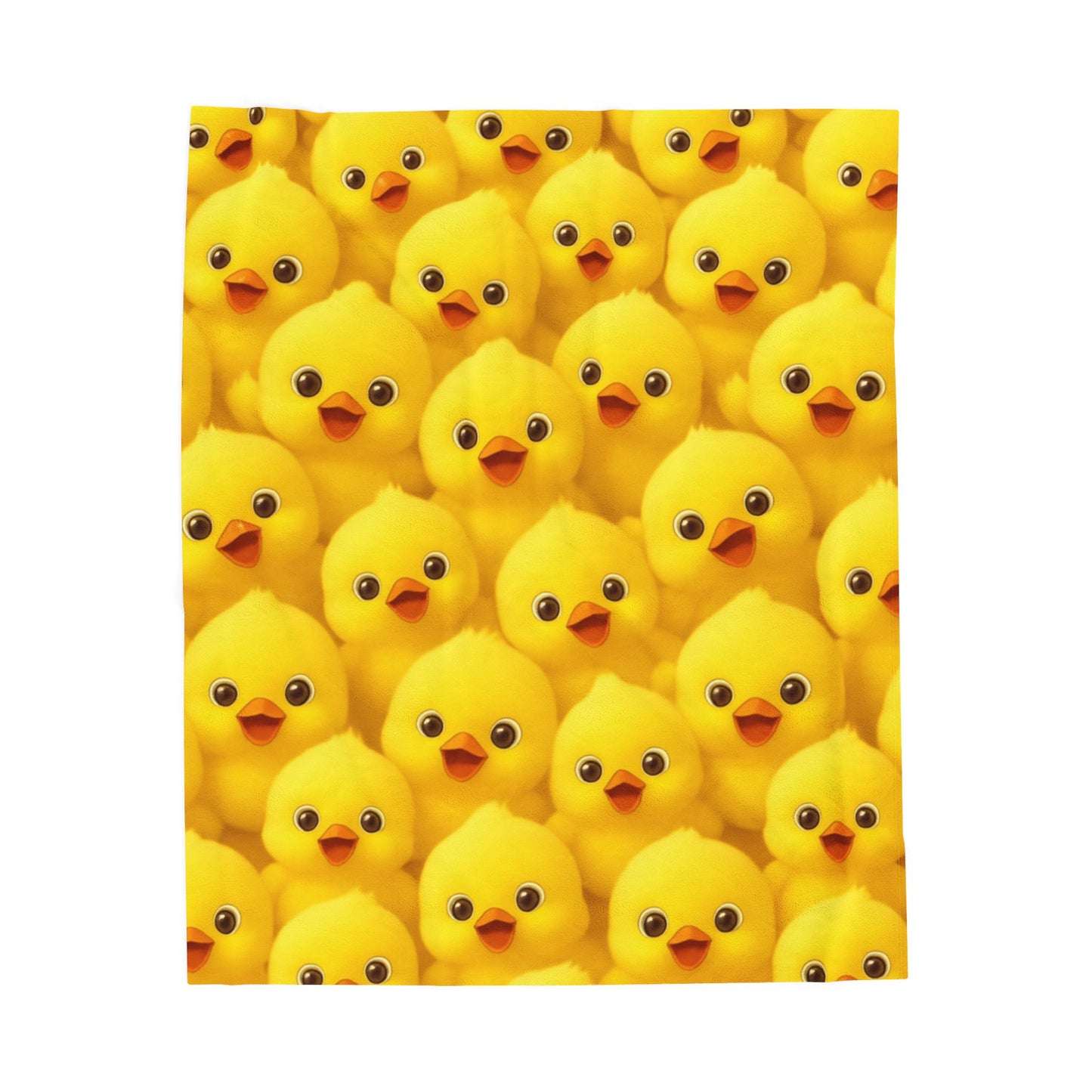 Yellow Baby Chick Throw, Soft Cozy Blanket,Velveteen Plush Blanket