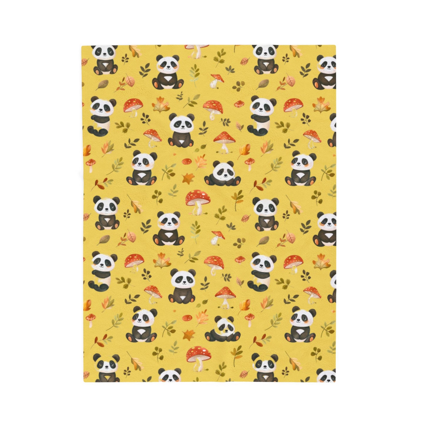 Panda Velveteen Plush Blanket