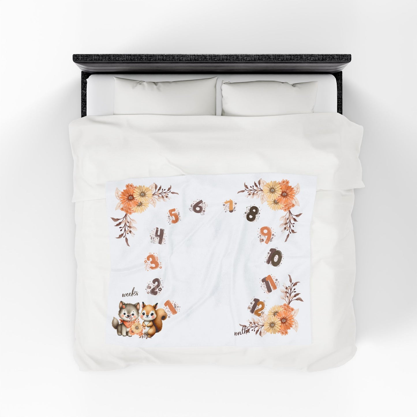 Forest Animals Baby Boy Velveteen Plush Blanket