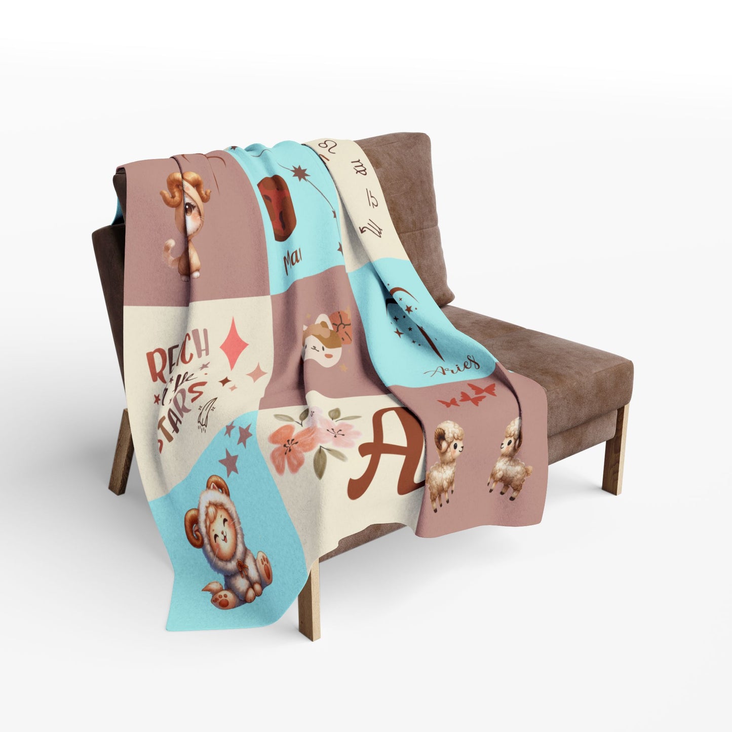 Zodiac Aries Girl Blanket