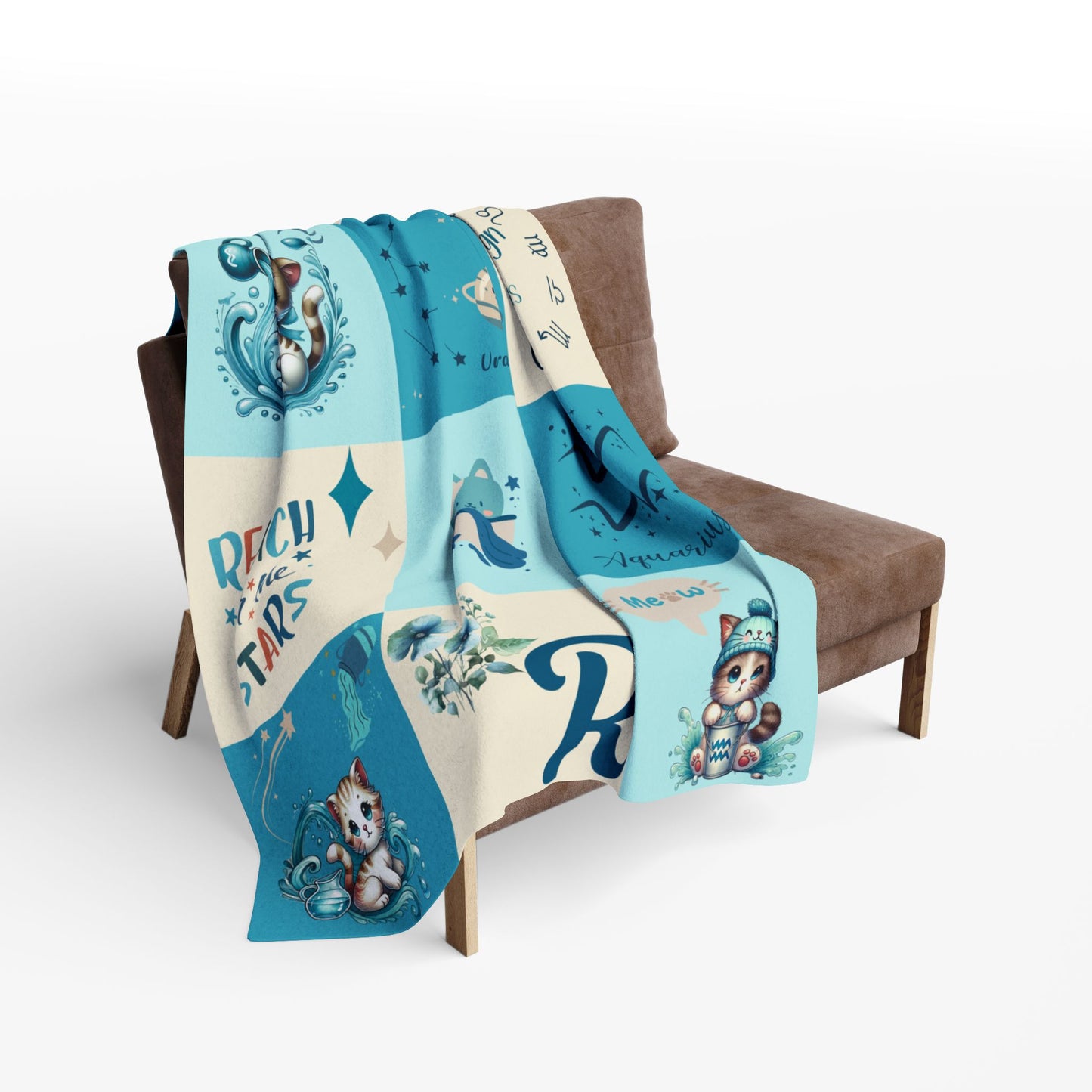 Zodiac Aquarius Boy Blanket
