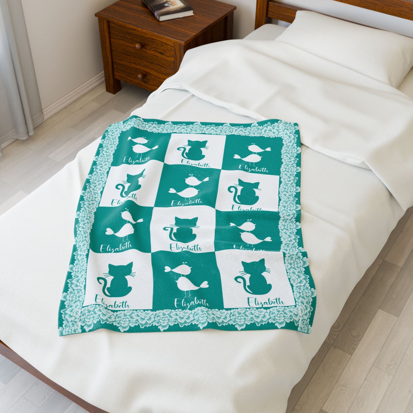 'Lace Pattern'' Baby Blanket