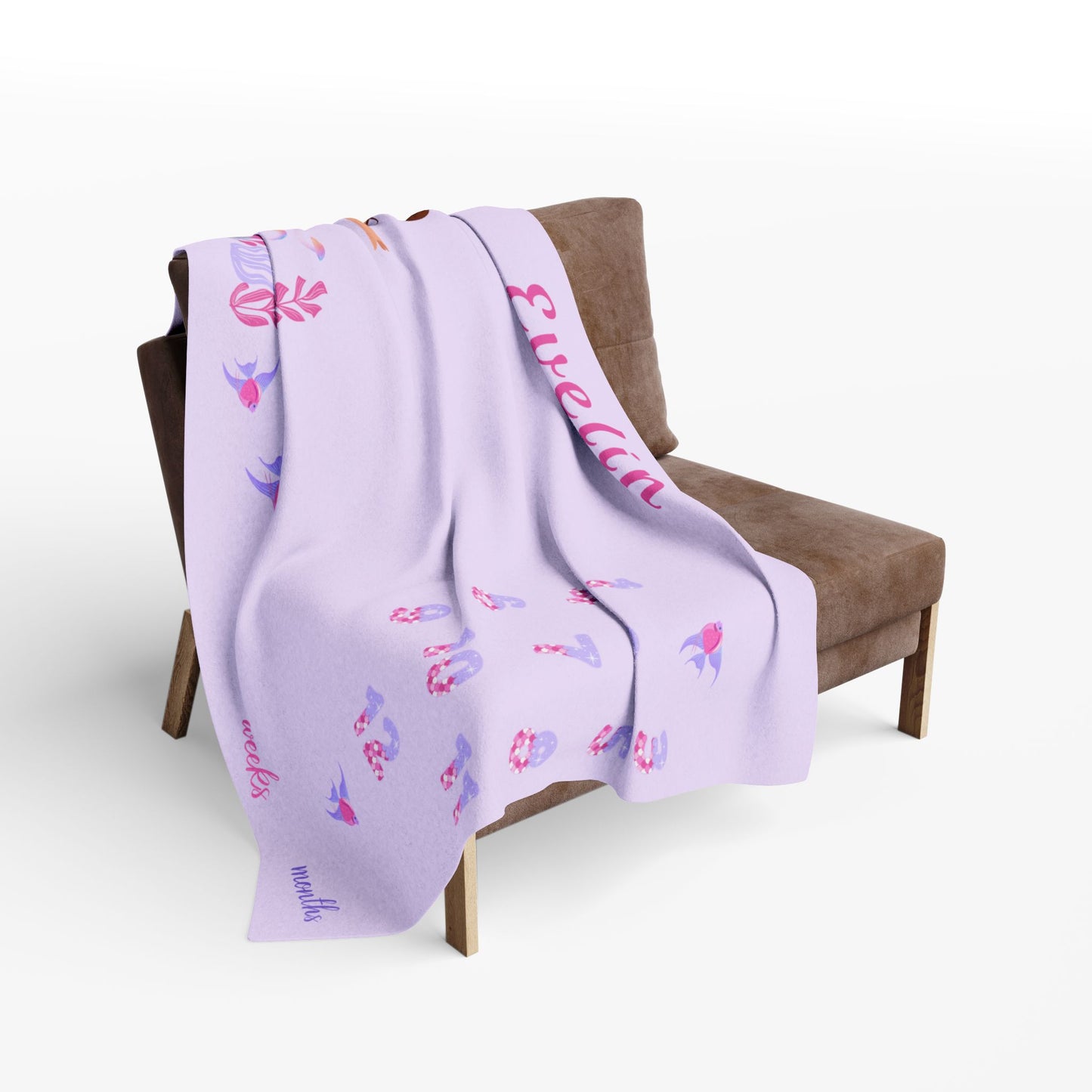 Sea Mermaid Baby Girl Velveteen Plush Blanket