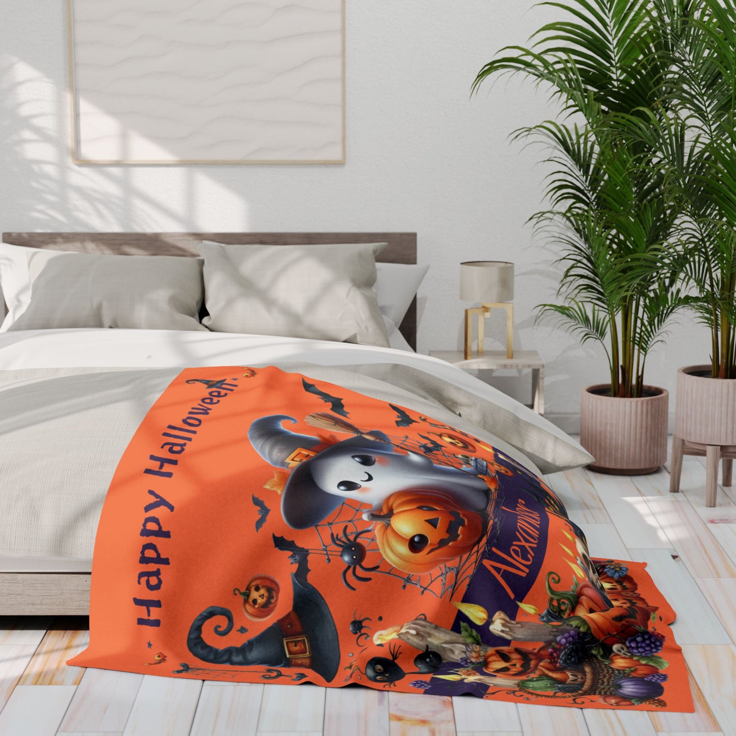 Halloween Velveteen Plush Blanket