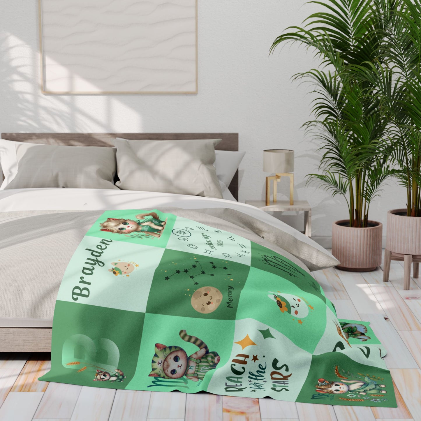 Zodiac Virgo Boy Blanket