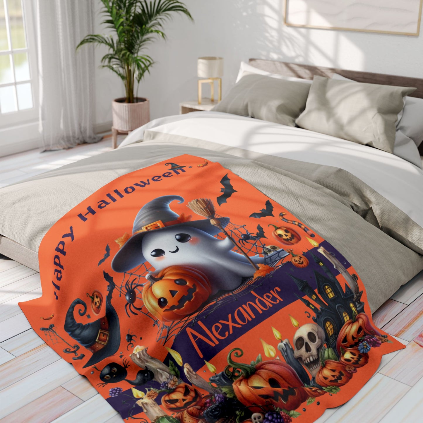 Halloween Velveteen Plush Blanket