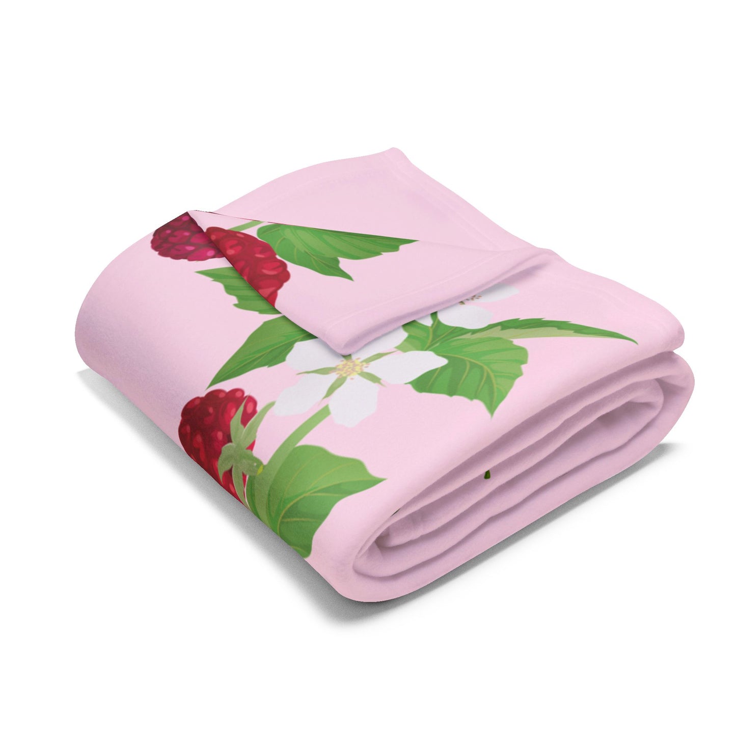 Raspberry Baby Girl Velveteen Plush Blanket