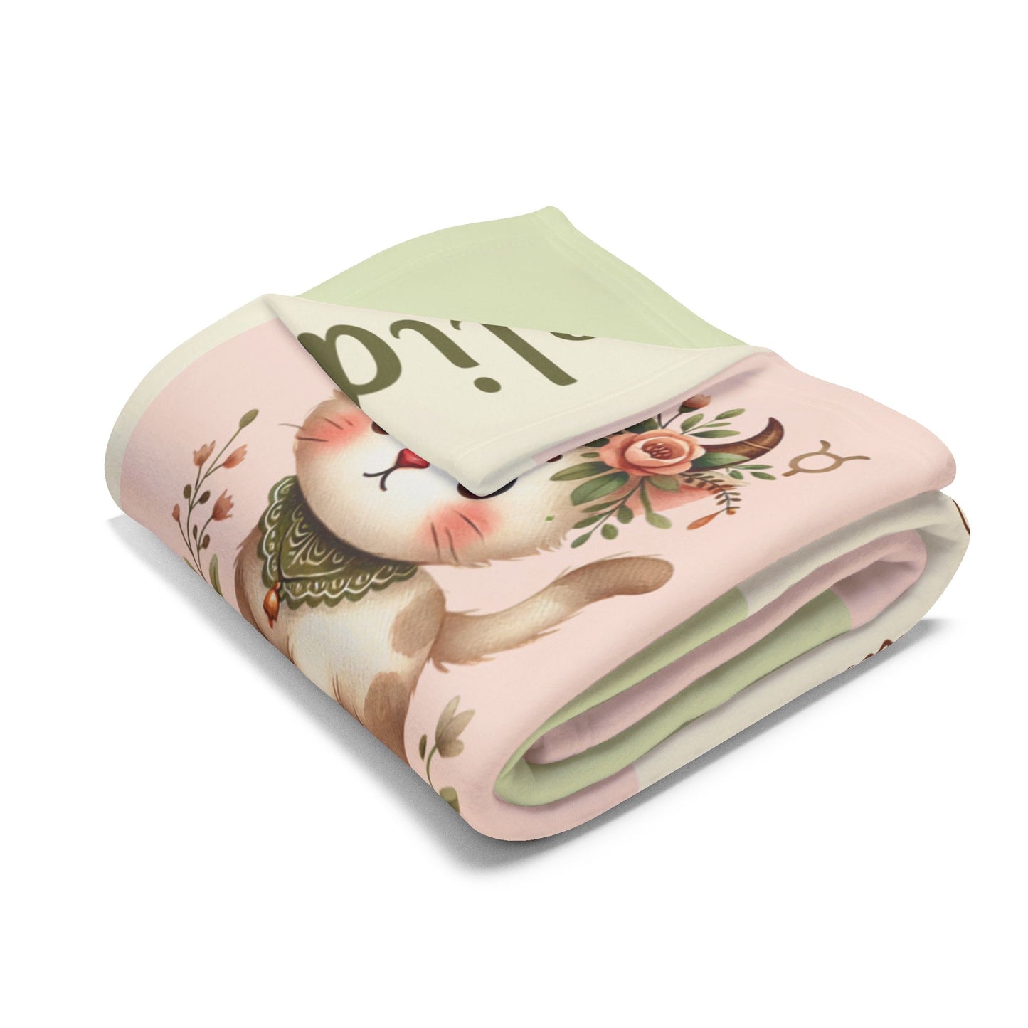 Zodiac Taurus Girl Blanket
