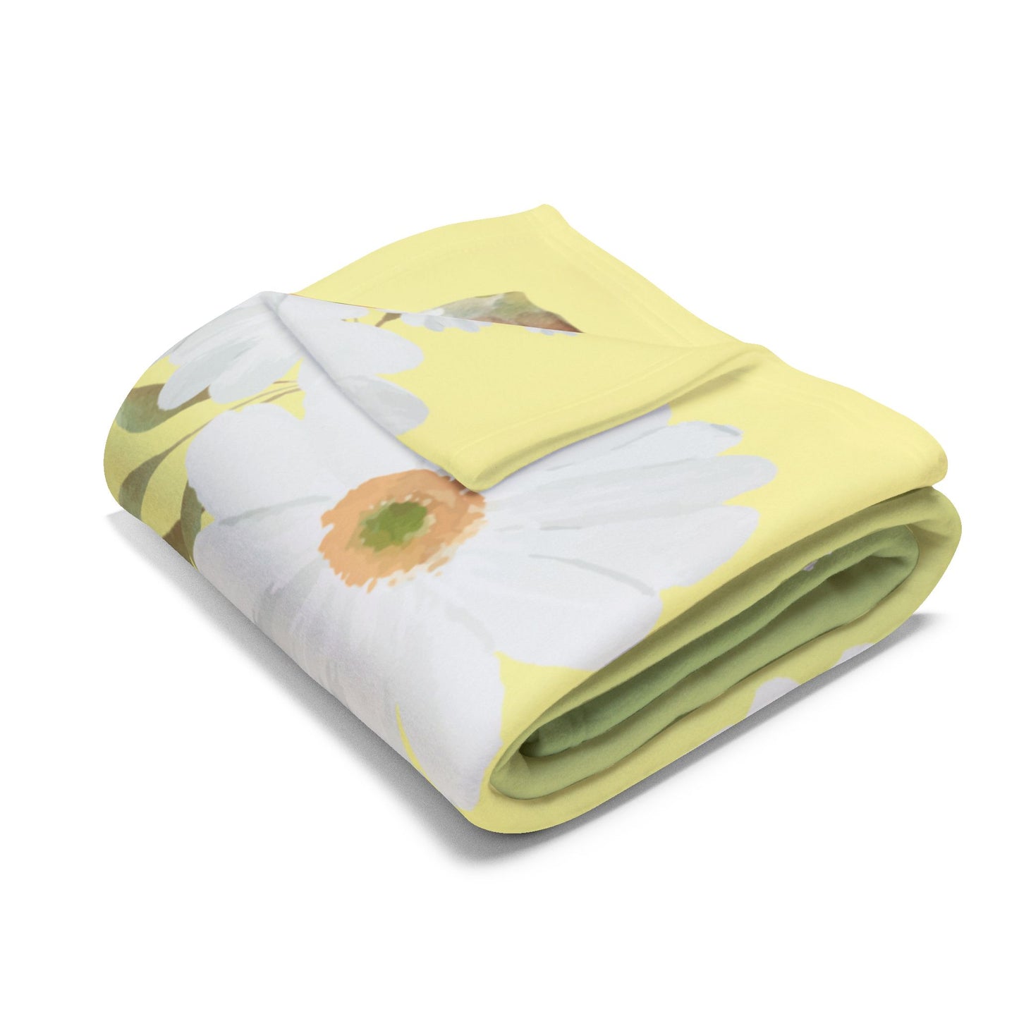 Dasies and Bunnies Baby Girl Velveteen Plush Blanket