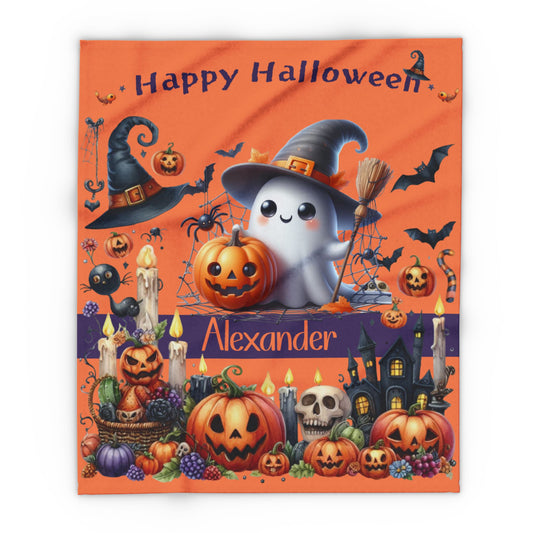 Halloween Velveteen Plush Blanket